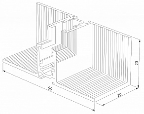 Соединитель угловой внутренний для треков встраиваемых Elektrostandard Mini Magnetic a065638