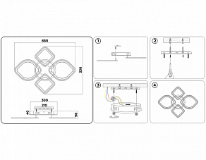 Потолочная люстра Ambrella FA FA5148