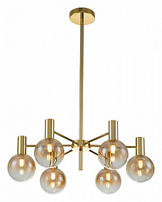 Люстра на штанге Indigo Collana 13015/6R Gold