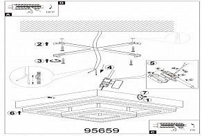 Накладной светильник Eglo ПРОМО Fradelo 95659