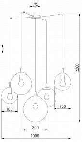 Подвесной светильник TK Lighting Esme 5382 Esme