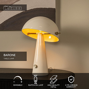 Настольная лампа декоративная Lucide BARONE 65502/52/41