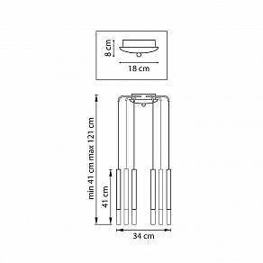 Подвесная люстра Lightstar Tubo L8T747147