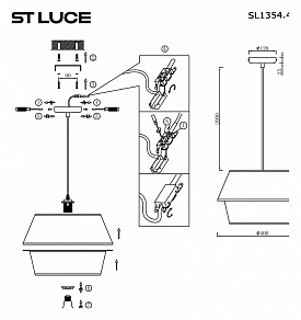 Подвесной светильник ST-Luce Jackie SL1354.413.01