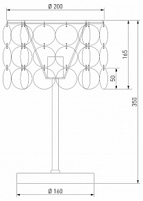 Настольная лампа декоративная Eurosvet Sandra 208101