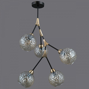 Люстра на штанге ILLUMICO  IL0263-5PSQ-79 BK AB