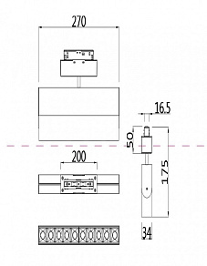 Светильник на штанге Maytoni Points TR015-2-20W4K-W
