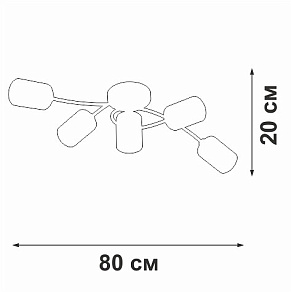 Потолочная люстра Vitaluce V2048 V2048-7/5PL