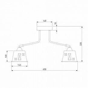 Потолочная люстра Eurosvet Benna 70105/5 белый