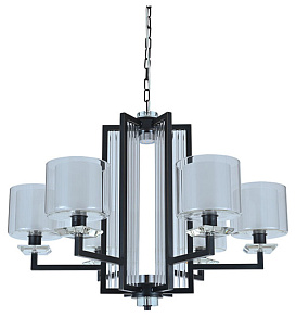 Подвесная люстра Newport АЛЕКСАНДРА 4406+1/C black+gold