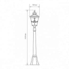 Наземный низкий светильник Elektrostandard Diadema a035032