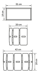 Накладной светильник Lightstar Lamella 801626