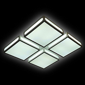 Накладной светильник Ambrella Orbital Crystal Sand FS1888 WH/SD 144W 4200K D520*520