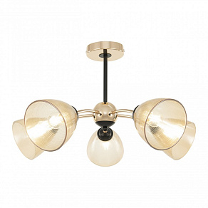 Люстра на штанге Arte Milano Napoli-329007 329007/5 GD.BK