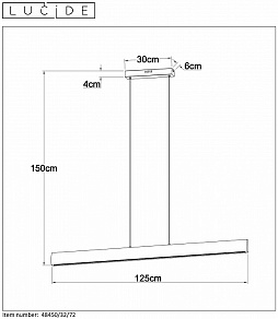 Подвесной светильник Lucide Sytze 48450/32/72