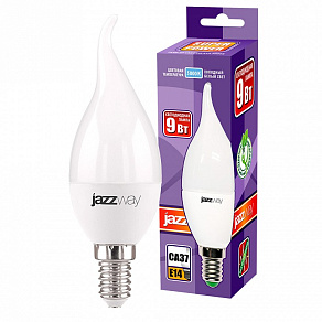 Лампа светодиодная Jazzway  E14 9Вт 5000K PLED-SP CA37 9w E14 5000K