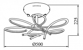 Потолочная люстра Maytoni Infinity MOD208-06-N