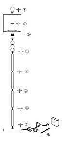 Торшер Globo Everest 21679S
