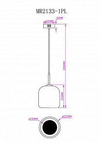 Подвесной светильник MyFar Charlie MR2133-1PL