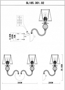 Бра EVOLUCE Grazia SL185.301.02