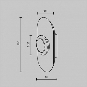 Накладной светильник Maytoni Pharao MOD361WL-L20BS3K