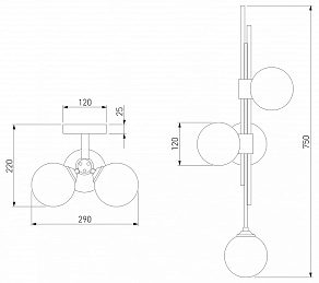 Бра Eurosvet Volver 50383/3 черный