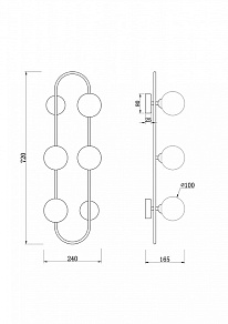 Накладной светильник Freya Inversion FR5233WL-04BS