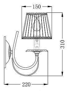Бра Maytoni Olivia ARM325-01-W