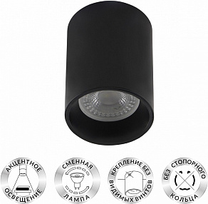 Накладной светильник Denkirs DK3110 DK3110-BK