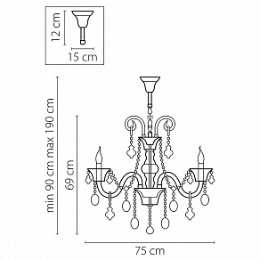 Подвесная люстра Osgona Tesoro 710082