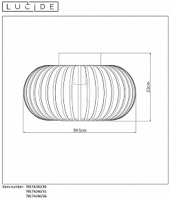 Накладной светильник Lucide Manuela 78174/40/36