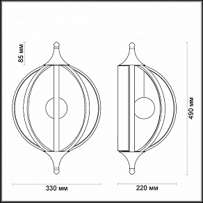 Бра Odeon Light Nicco 4033/21WL