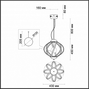 Подвесной светильник Odeon Light Nicco 4033/50L