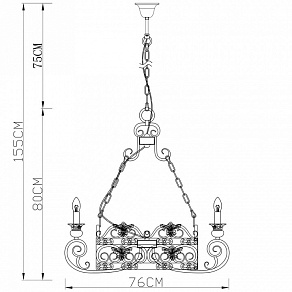 Подвесная люстра Divinare Gotico 8852/22 SP-6