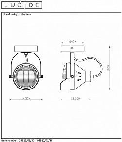 Спот Lucide Cicleta 05922/01/36