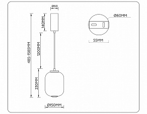 Подвесной светильник Ambrella Light LH LH11031