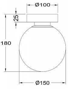 Накладной светильник Maytoni Basic form MOD321WL-01G1