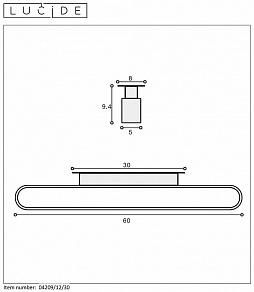 Светильник на штанге Lucide Madelon 04209/12/30