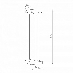 Наземный низкий светильник ST-Luce Distesa SL095.415.02