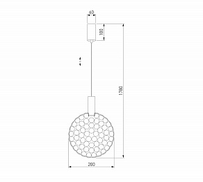 Подвесной светильник Eurosvet Gemini 90353/1 хром
