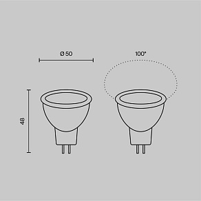 Лампа светодиодная Voltega  GU5.3 6Вт 4000K 3210