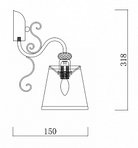 Бра Freya Driana FR2405-WL-01-BZ