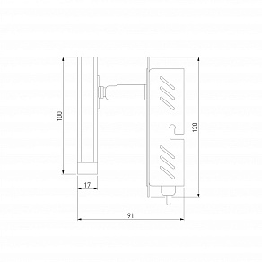 Бра Eurosvet Collin 20000/1 черный 5W