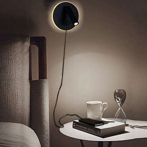 Бра Reluce 86203 86203-9.2-001KT LED12W+USB BK