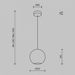Подвесной светильник Maytoni  MOD437PL-01BG