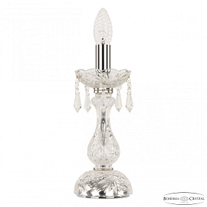 Настольная лампа декоративная Bohemia Ivele Crystal 104 104L/1-27 Ni