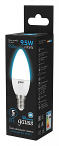 Лампа светодиодная Gauss Свеча E14 9.5Вт 6500K 103101310