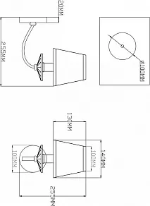 Бра Moderli Inna V2660-1W