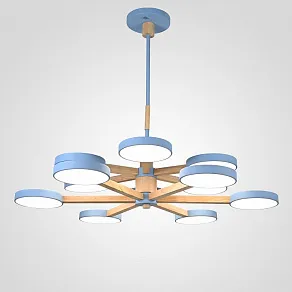 Люстра на штанге Imperiumloft TURNA Blue TURNA-DBL01