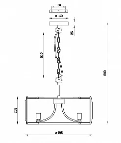Подвесной светильник Maytoni Cerezo MOD202-05-N